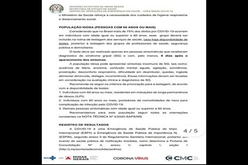 Foto - MATERIAL INFORMATIVO SOBRE CORONAVÍRUS - MINISTÉRIO DA SAÚDE